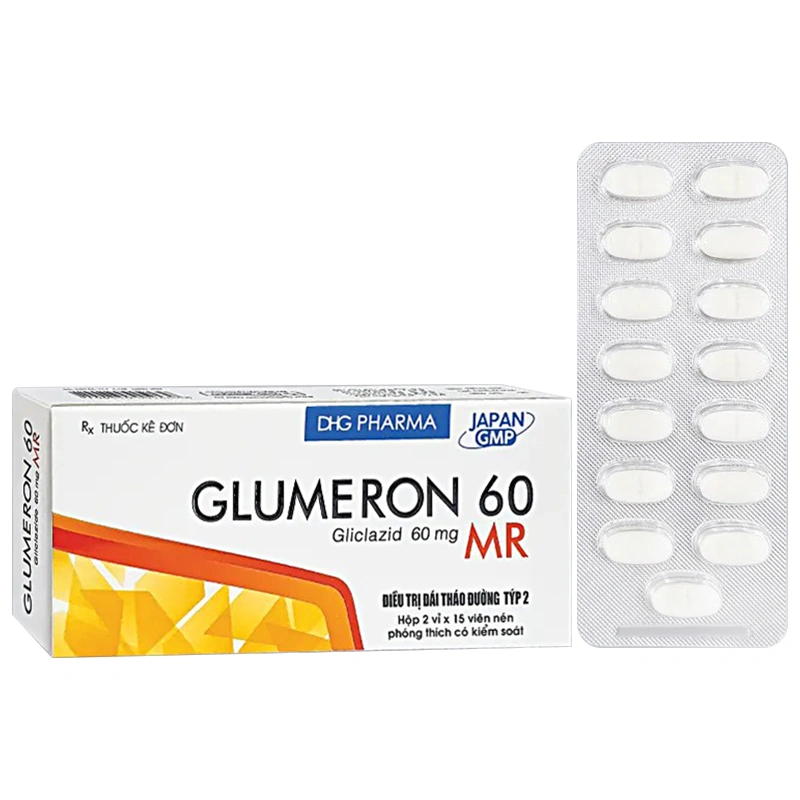 Glumeron 60MR trị đái tháo đường tuýp II (2 vỉ x 15 viên) - 
